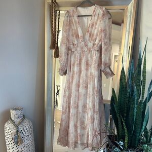 Baltic Born Blush Floral Maxi Dress